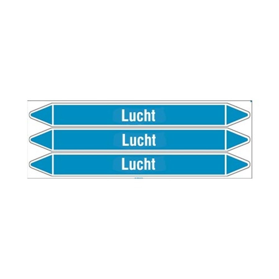 Pipe markers: Lucht | Dutch | Air