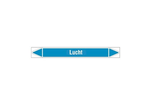 Pipe markers: Natte lucht | Dutch | Air 