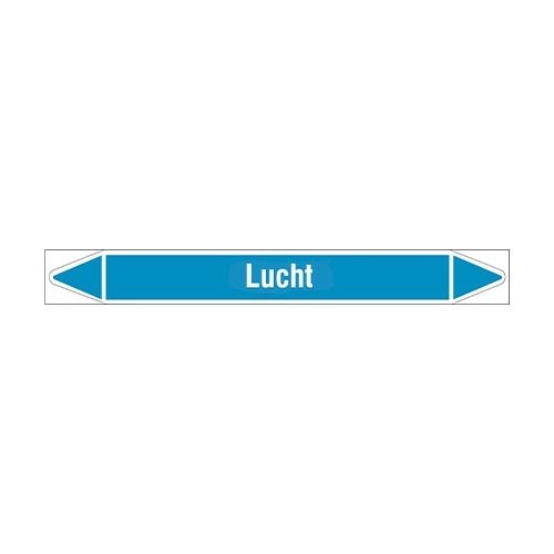 Pipe markers: Natte lucht | Dutch | Air 