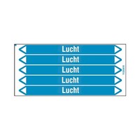 Pipe markers: Natte lucht | Dutch | Air
