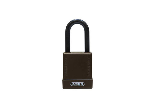 Aluminium safety padlock with brown cover 76/40 brown 