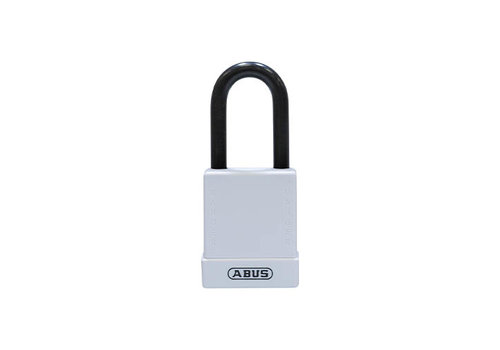 Aluminium safety padlock with white cover 76/40 white 