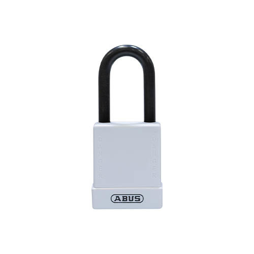 Aluminium safety padlock with white cover 76/40 white 