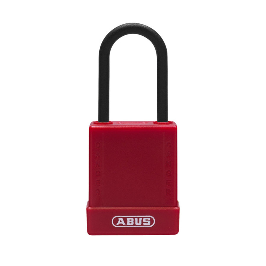Aluminium safety padlock with brown cover 84816