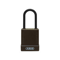 Aluminium safety padlock with brown cover 84816