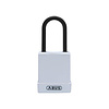 Abus Aluminium safety padlock with white cover 84813