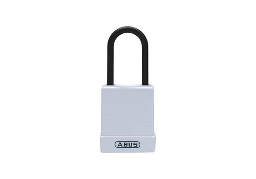 Aluminium safety padlock with white cover 76PS/40 white 