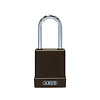 Abus Aluminium safety padlock with brown cover 84790