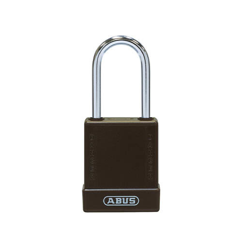 Aluminium safety padlock with brown cover 76BS/40 brown 