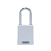 Abus Aluminium safety padlock with white cover 84787