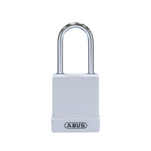 Aluminium safety padlock with white cover 76BS/40 white 