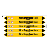 Pipe markers: Schutzgas | German | Non-flammable gas