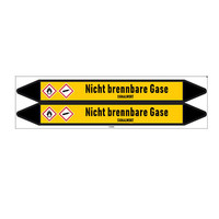 Pipe markers: Schutzgas | German | Non-flammable gas