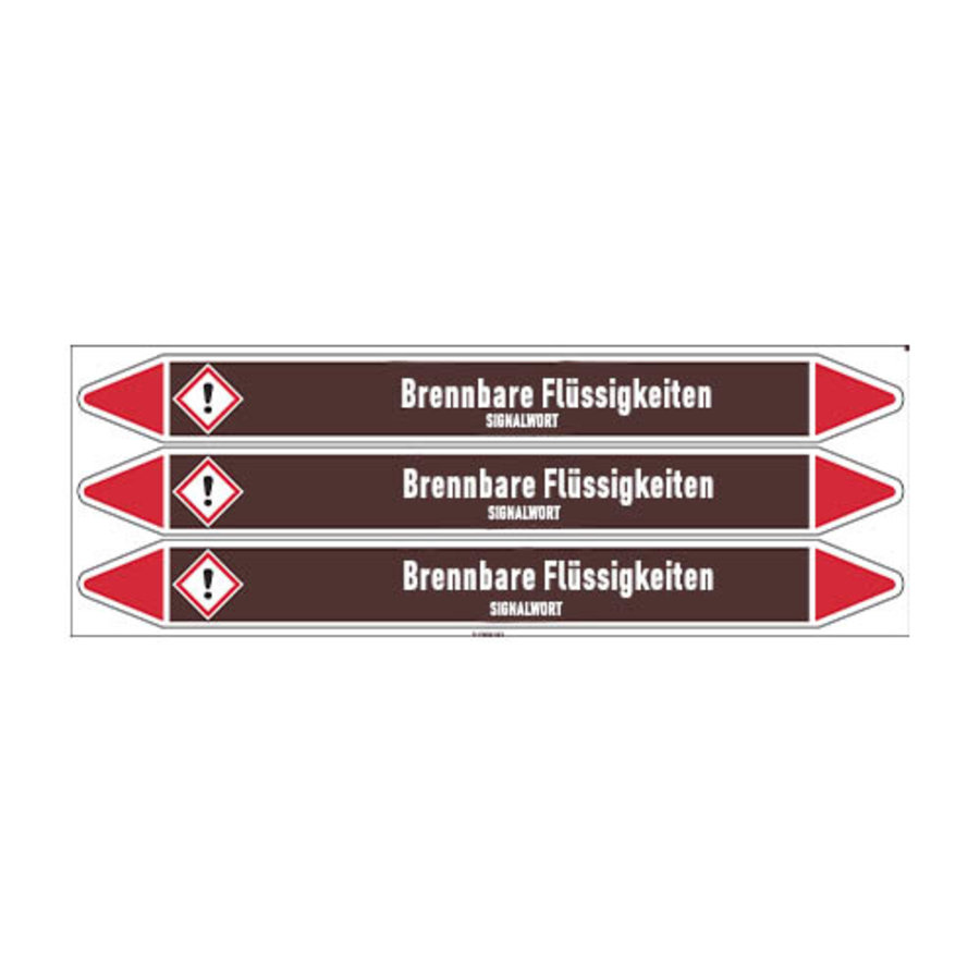 Pipe markers: Acrylaldehyd (stab.) | German | Flammable Liquids