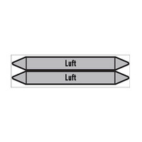 Pipe markers: Arbeitsluft | German | Luft