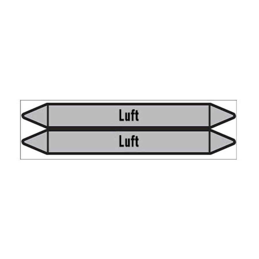 Pipe markers: Arbeitsluft | German | Luft