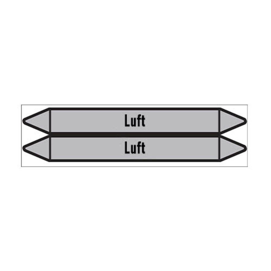 Pipe markers: Atemluft | German | Luft