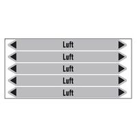 Pipe markers: Brennluft | German | Luft