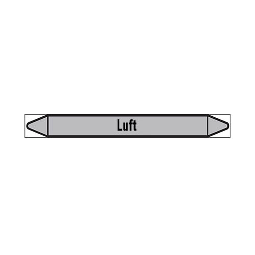 Pipe markers: Druckluft 10 bar | German | Luft 