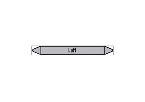 Pipe markers: Druckluft 12 bar | German | Luft 