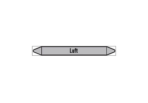 Pipe markers: Druckluft 4 bar | German | Luft 