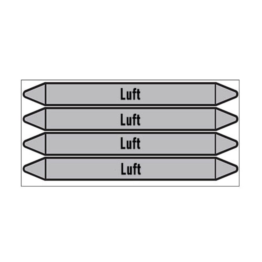 Rohrmarkierer: Fortluft | Deutsch | Luft