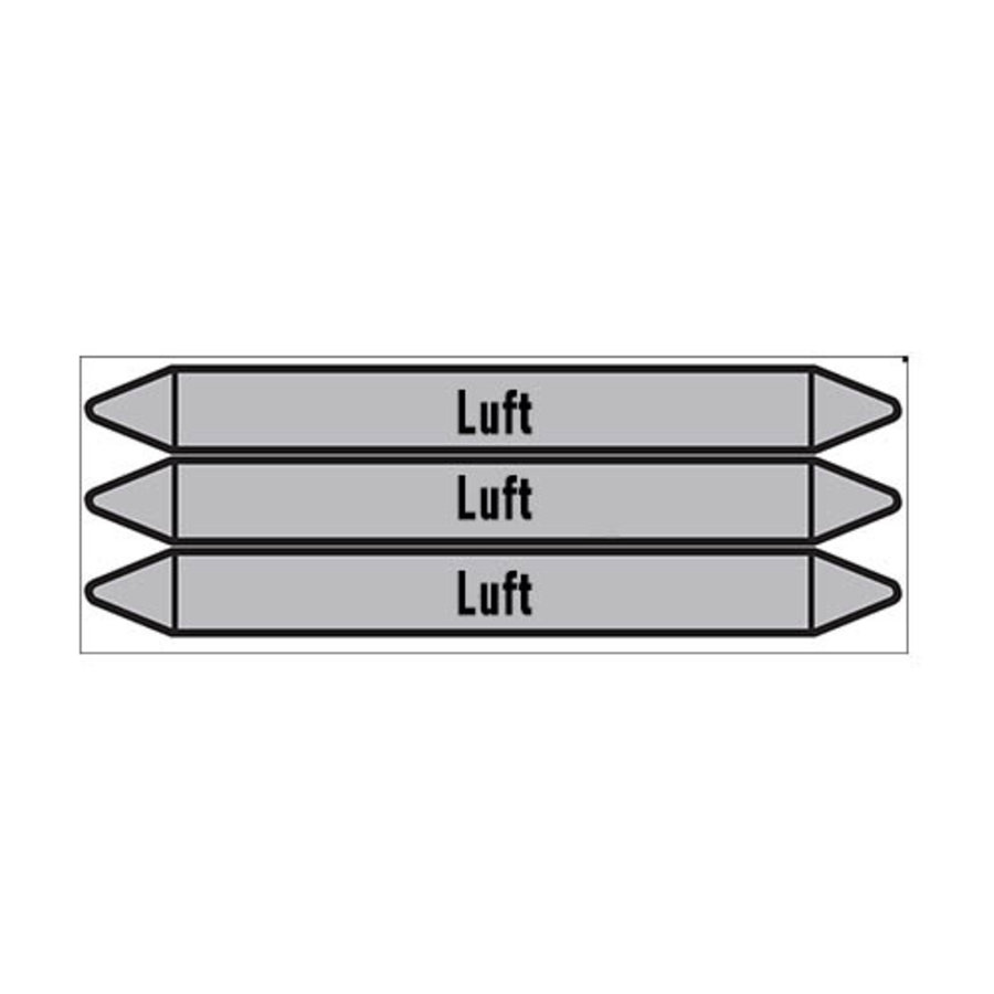 Pipe markers: Luft | German | Luft