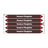 Brady Pipe markers: Benzin | German | Flammable Liquids