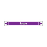 Pipe markers: Lauge | German |  Alkalis