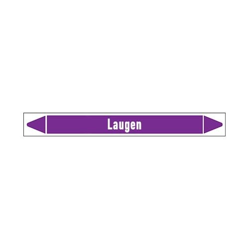 Pipe markers: Lauge | German |  Alkalis 