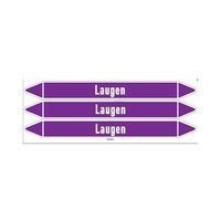 Pipe markers: Lauge | German |  Alkalis