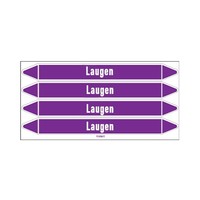 Pipe markers: Lauge | German |  Alkalis