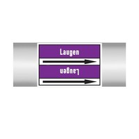 Pipe markers: Lauge | German |  Alkalis