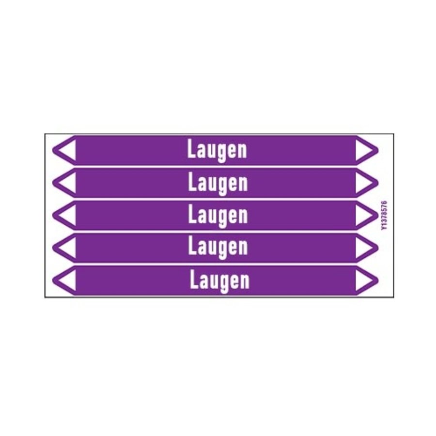 Pipe markers: Natriumlsulfit | German |  Alkalis