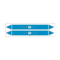 Pipe markers: Compressed air | English | Air