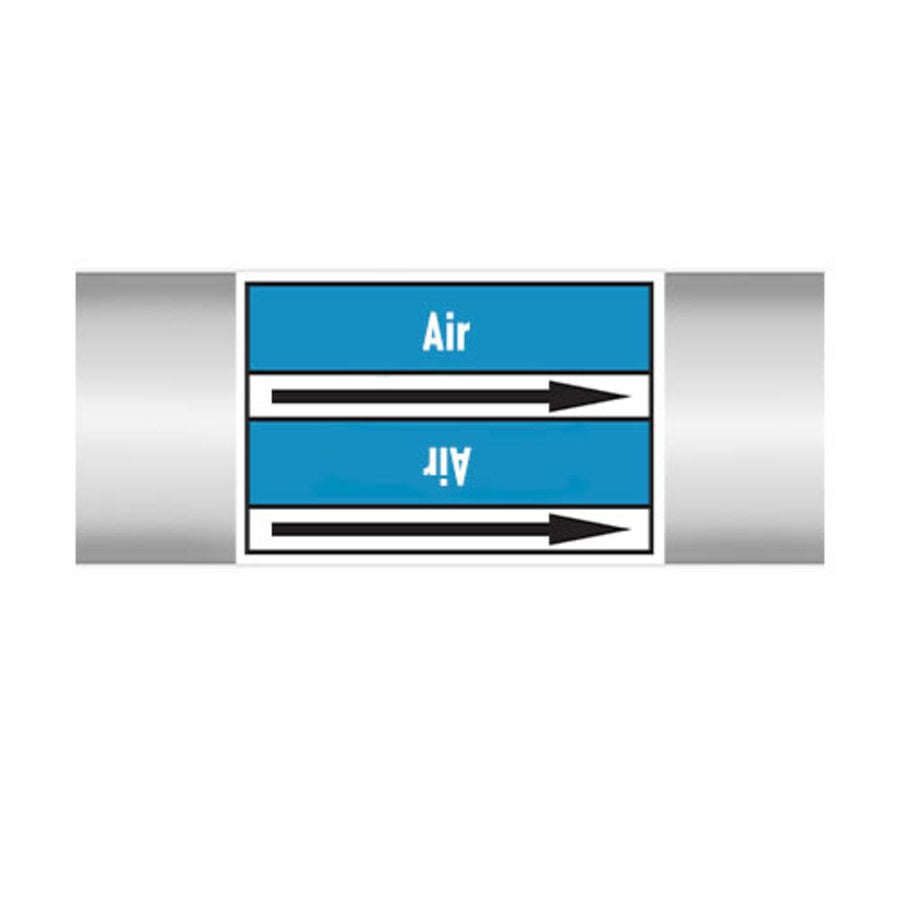 Leidingmerkers: Compressed air | Engels | Lucht