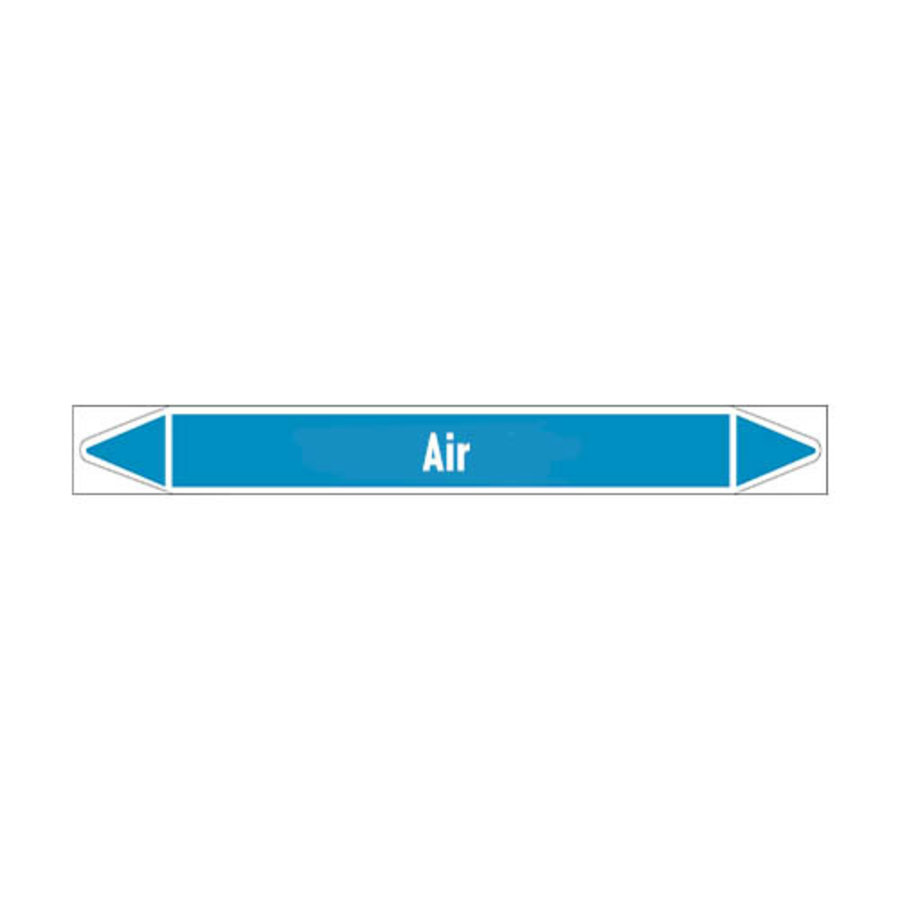 Pipe markers: Compressed air 1.5 bar | English | Air