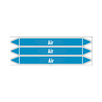 Rohrmarkierer: Dry air | Englisch | Luft