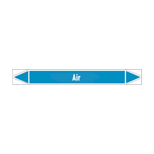 Leidingmerkers: Drying air | Engels | Lucht 