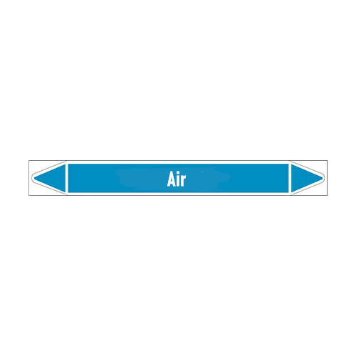 Pipe markers: Extracted air | English | Air 