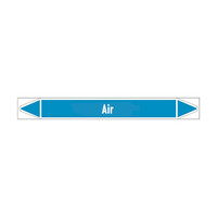 Pipe markers: Sterile air | English | Air