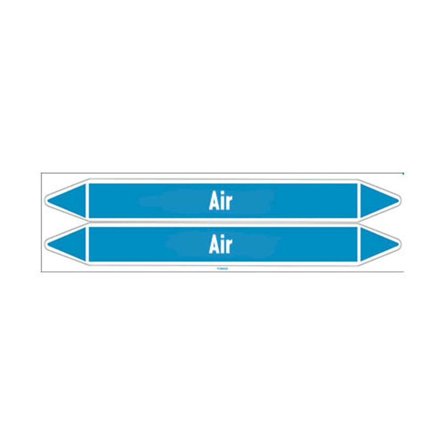Rohrmarkierer: Sterile air | Englisch | Luft