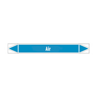 Pipe markers: Treated air | English | Air