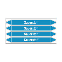 Leidingmerkers: Sauerstoff | Duits | Sauerstoff