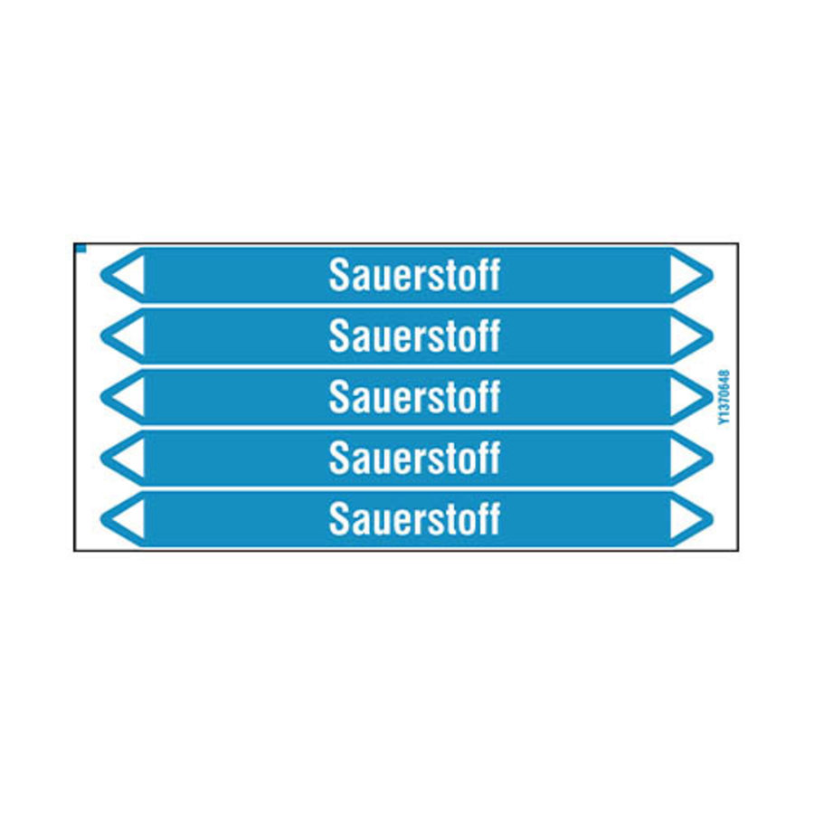 Leidingmerkers: Sauerstoff | Duits | Sauerstoff