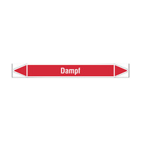 Pipe markers: Dampf 0,5 bar | German | Steam