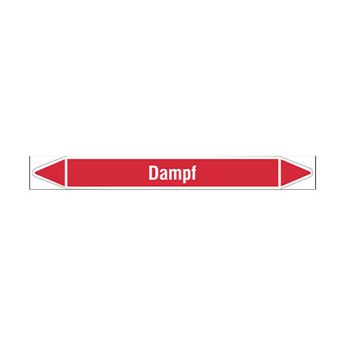 Leidingmerkers: Dampf 0,5 bar | Duits | Stoom 