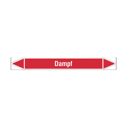 Pipe markers: Dampf 2,8 bar | German | Steam 