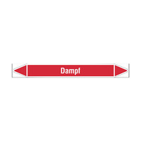 Pipe markers: Dampf 8 bar | German | Steam