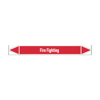 Pipe markers: Carbon foam | English | Fire Fighting